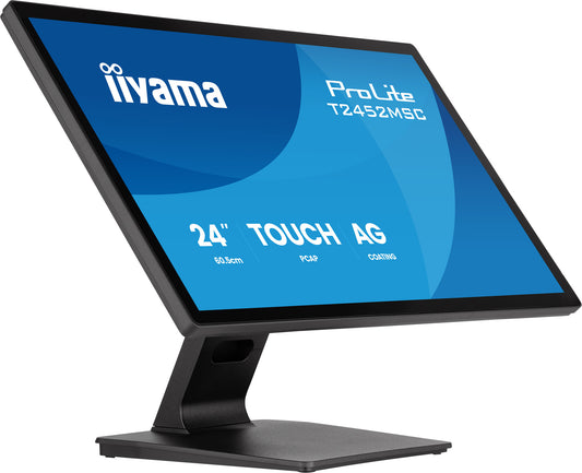 iiyama ProLite T2452MSC-B2AG computer monitor 61 cm (24") 1920 x 1080 pixels Full HD Touchscreen