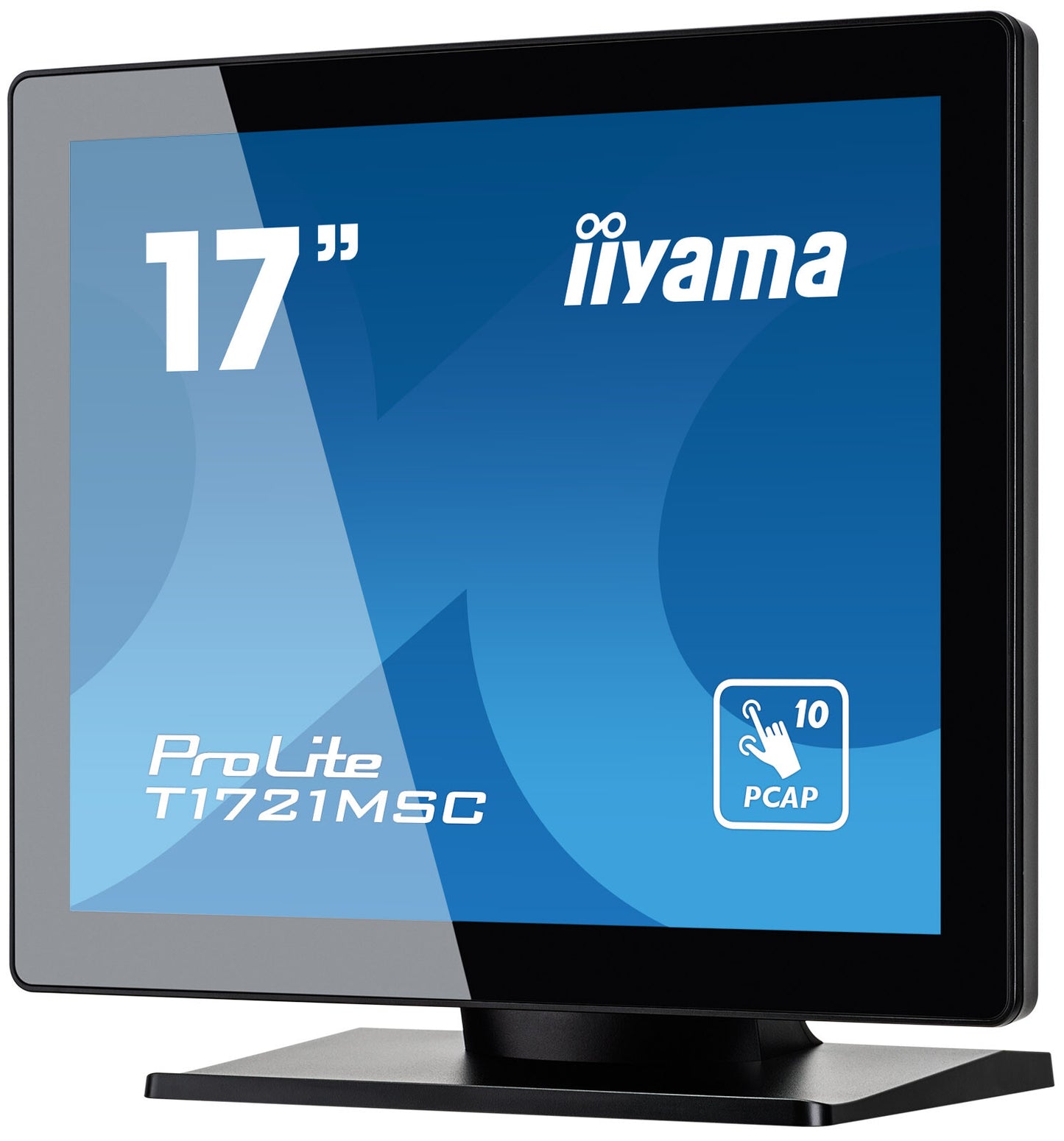 iiyama ProLite 17" touchscreen featuring 10 touch points and PCAP technology