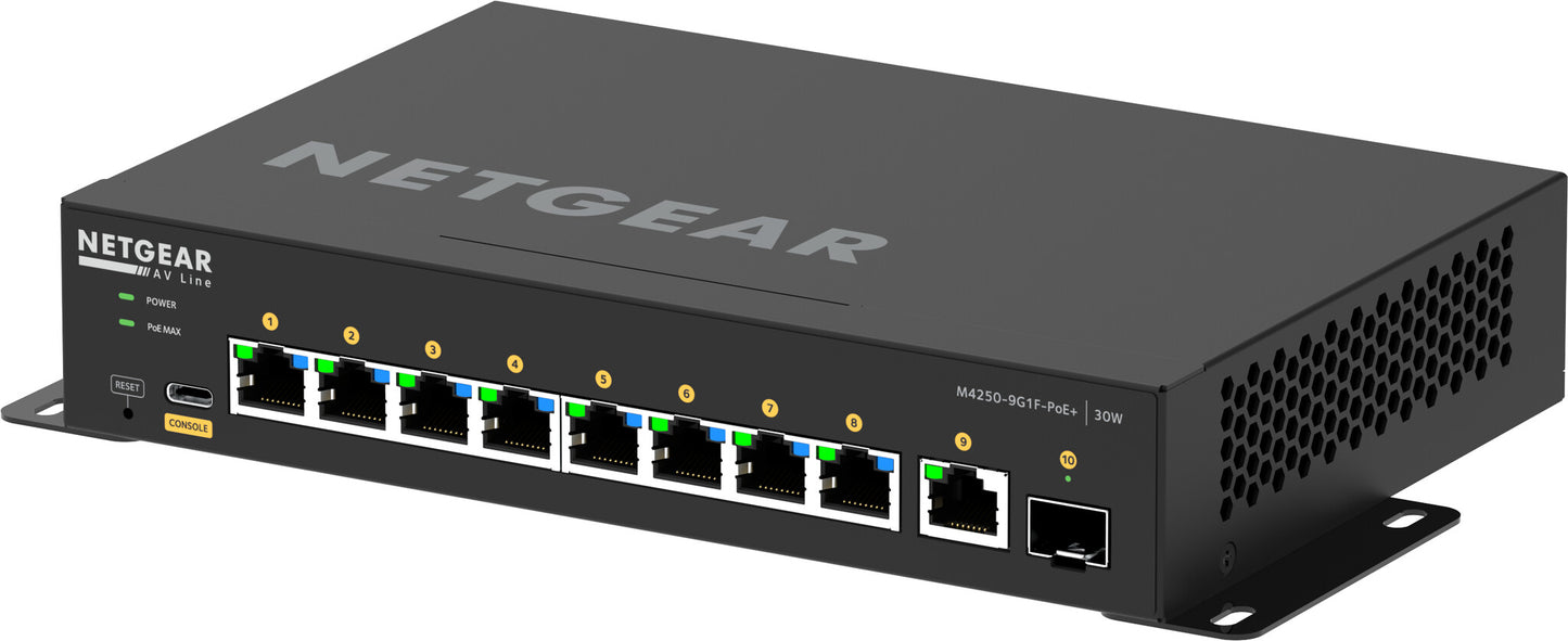 Netgear 8x1G PoE+ 110W 1x1G and 1xSFP Managed Switch