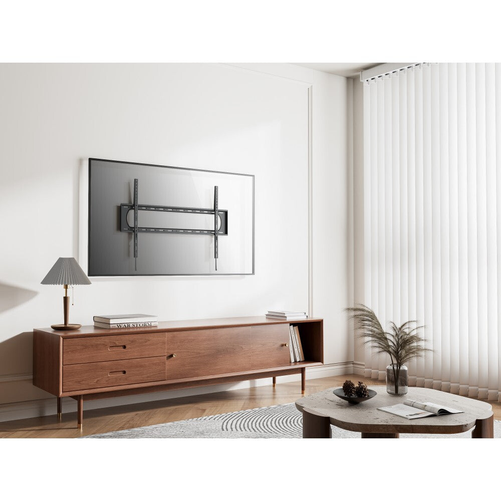 Techly Slim Fixed Wall Bracket LED LCD TV 60-120"