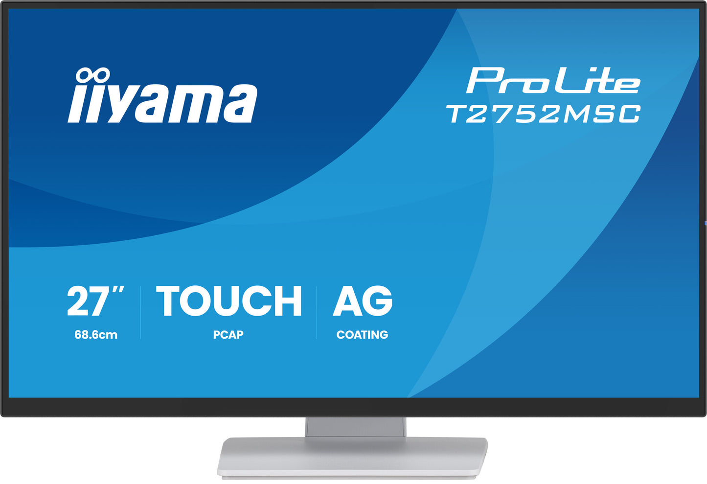 iiyama ProLite T2752MSC-W1AG computer monitor 68.6 cm (27") 1920 x 1080 pixels Full HD LCD Touchscreen White