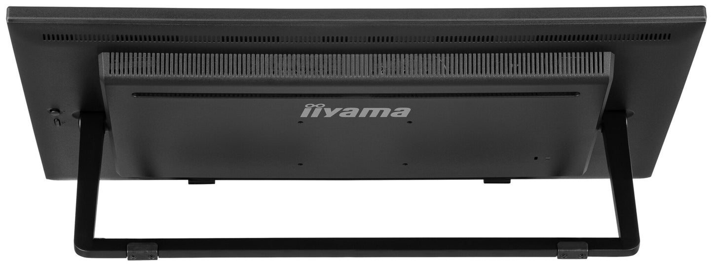 iiyama ProLite 27” Optical Bonded PCAP 10pt IPS Touchscreen monitor with edge-to-edge glass, active stylus support (MPP 2.0), anti-fingerprint coating and a flexible stand