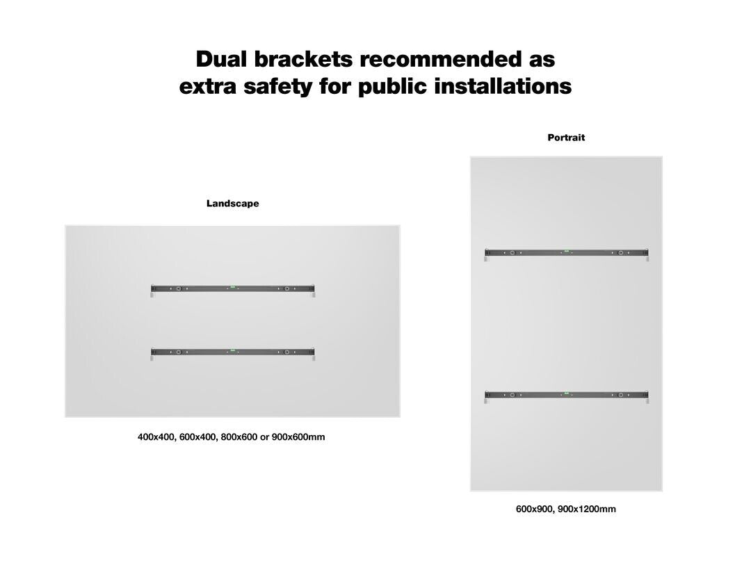 Multibrackets M Universal Public Wallmount Black Large