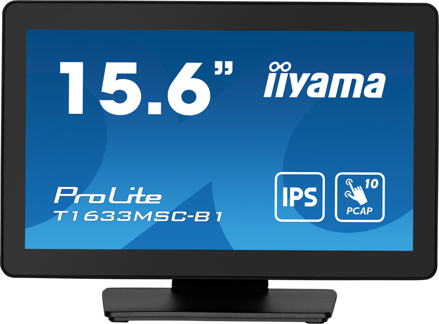 iiyama ProLite 15.6" PCAP 10 points multi-touch monitor with edge-to-edge glass and IPS panel technology