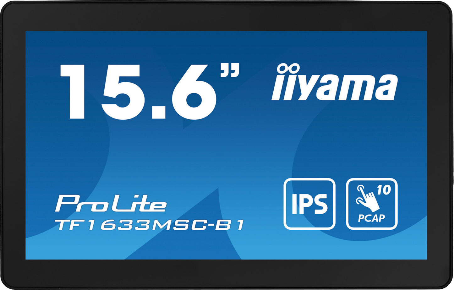 iiyama ProLite TF1633MSC-B1 computer monitor 39.6 cm (15.6") 1920 x 1080 pixels Full HD Touchscreen Black