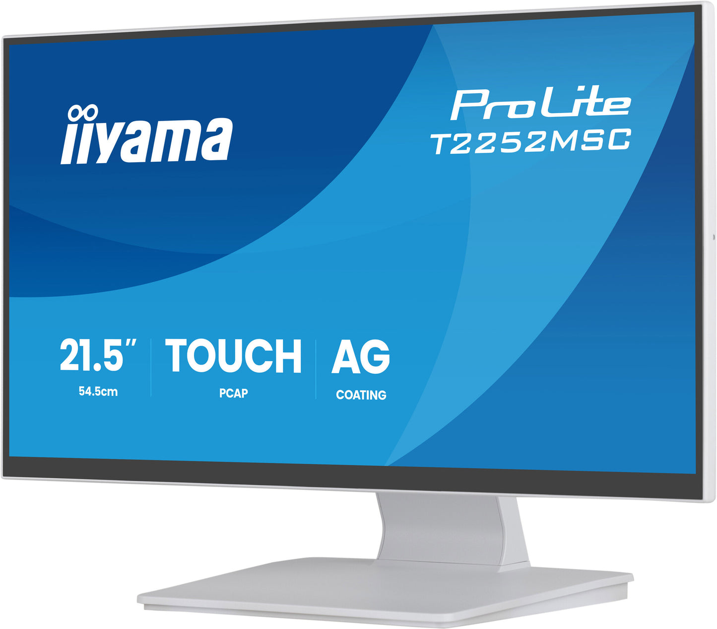 iiyama ProLite T2252MSC-W2AG computer monitor 54.5 cm (21.4") 1920 x 1080 pixels Full HD LCD Touchscreen White