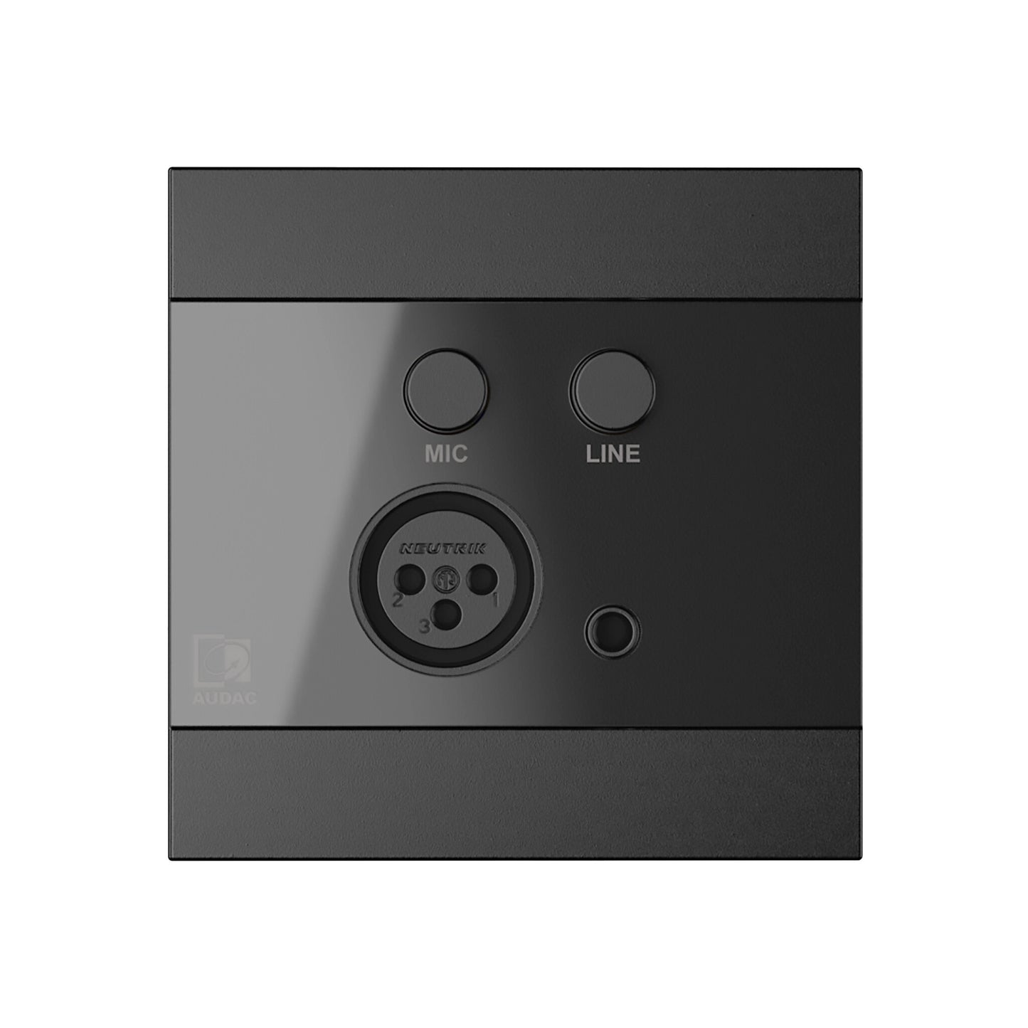 AUDAC WP205/B wall plate/switch cover Black