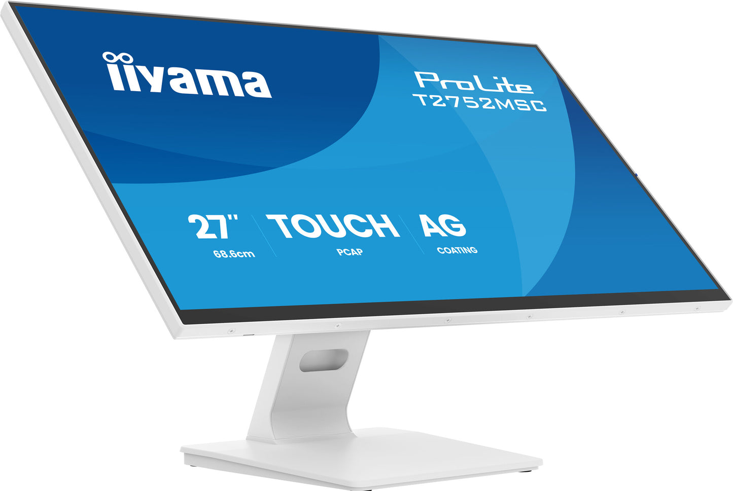 iiyama ProLite T2752MSC-W1AG computer monitor 68.6 cm (27") 1920 x 1080 pixels Full HD LCD Touchscreen White