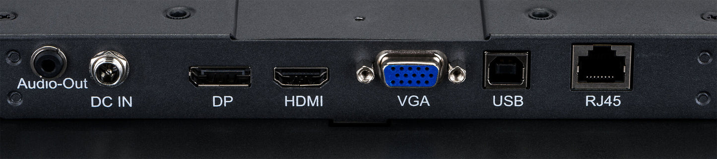 12,1" PCAP Bezel Free 10P Touch, 1024x768, DisplayPort, HDMI, VGA, 450cd/m² (with touch), USB Inter