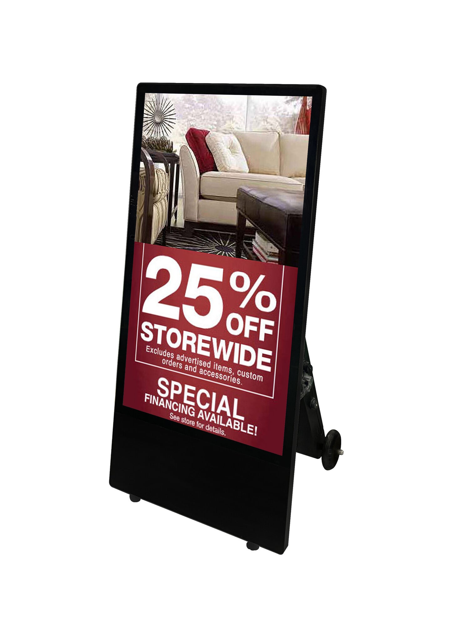 IDP 55” 1800 nits Outdoor A-Board with battery