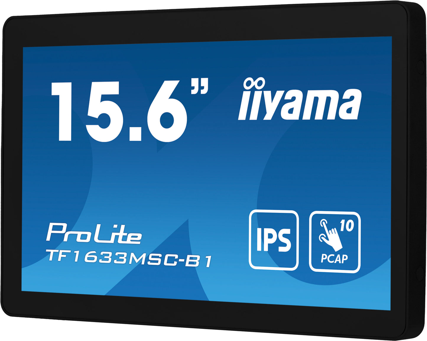 iiyama ProLite TF1633MSC-B1 computer monitor 39.6 cm (15.6") 1920 x 1080 pixels Full HD Touchscreen Black