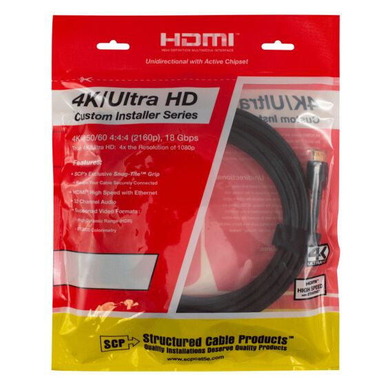 50FT/ 15M- ACTIVE 4K ULTRA HD HDMI CABLE- HIGH SPEED w/ETHERNET 4K@50/60 (2160p), 18 Gbps, HDR, ARC,