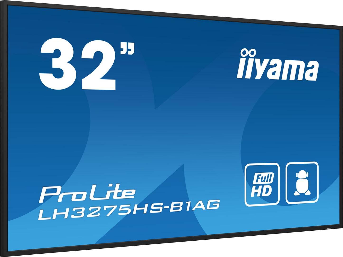 iiyama LH3275HS-B1AG Signage Display Digital signage flat panel 80 cm (31.5") LCD Wi-Fi 500 cd/m² Full HD Black Built-in processor Android 11 24/7