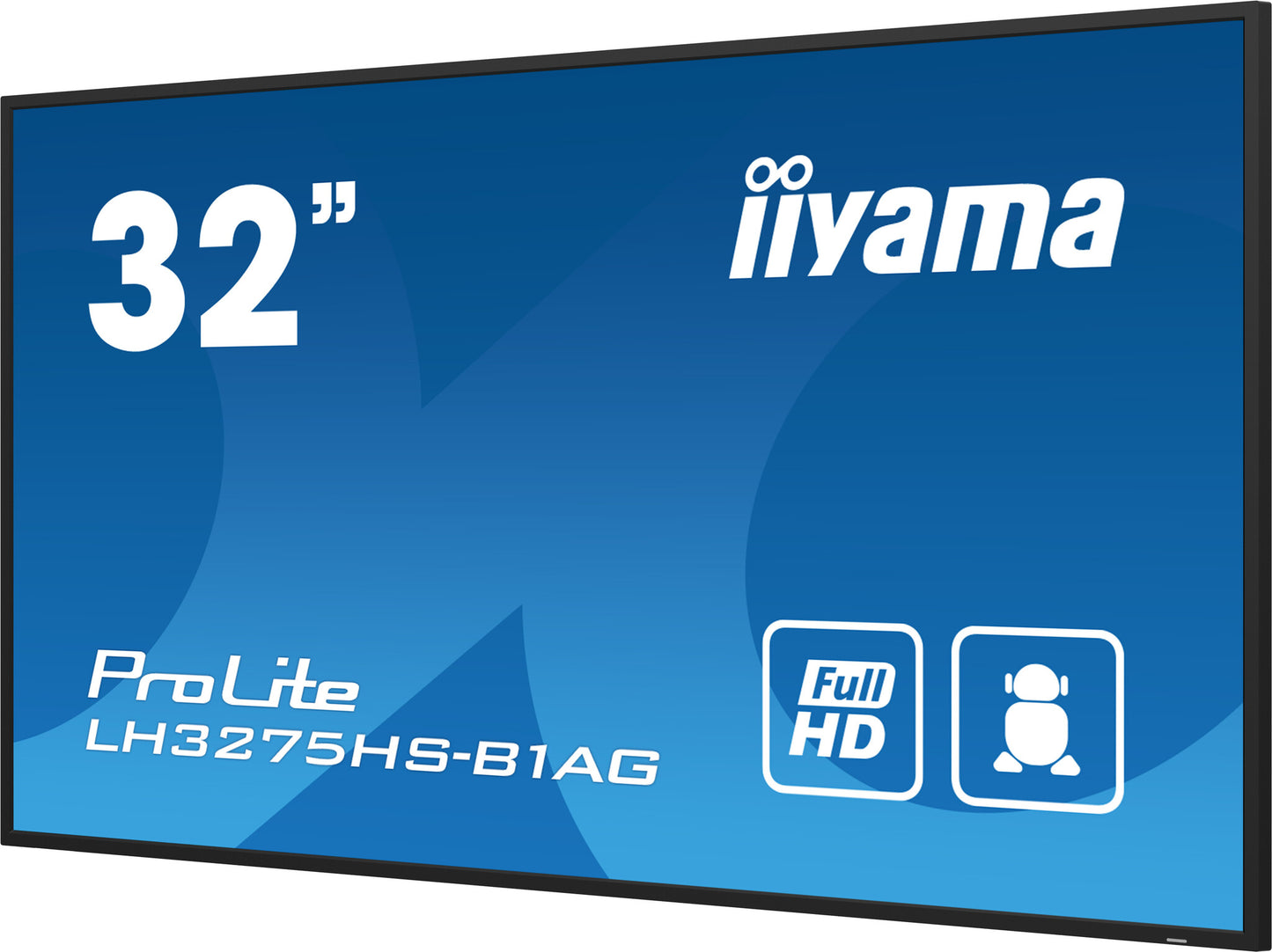 iiyama LH3275HS-B1AG Signage Display Digital signage flat panel 80 cm (31.5") LCD Wi-Fi 500 cd/m² Full HD Black Built-in processor Android 11 24/7