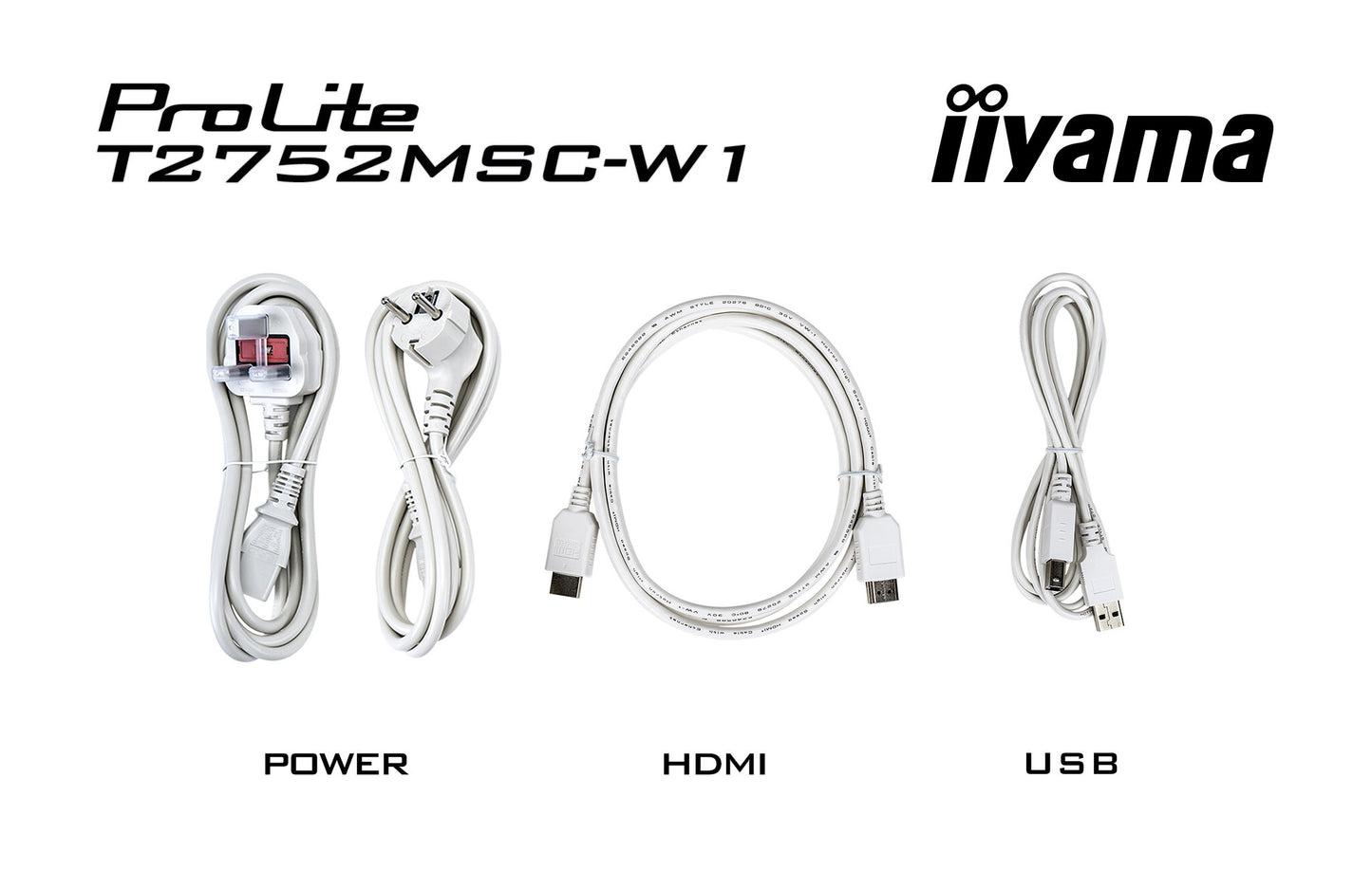 iiyama ProLite 27” Optical Bonded PCAP 10pt touchscreen monitor with IPS panel technology, edge-to-edge glass design and anti-fingerprint coating