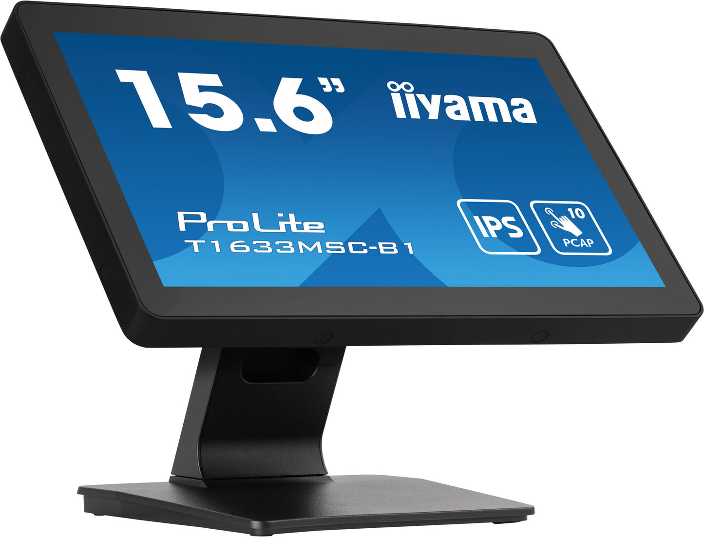 iiyama ProLite 15.6" PCAP 10 points multi-touch monitor with edge-to-edge glass and IPS panel technology