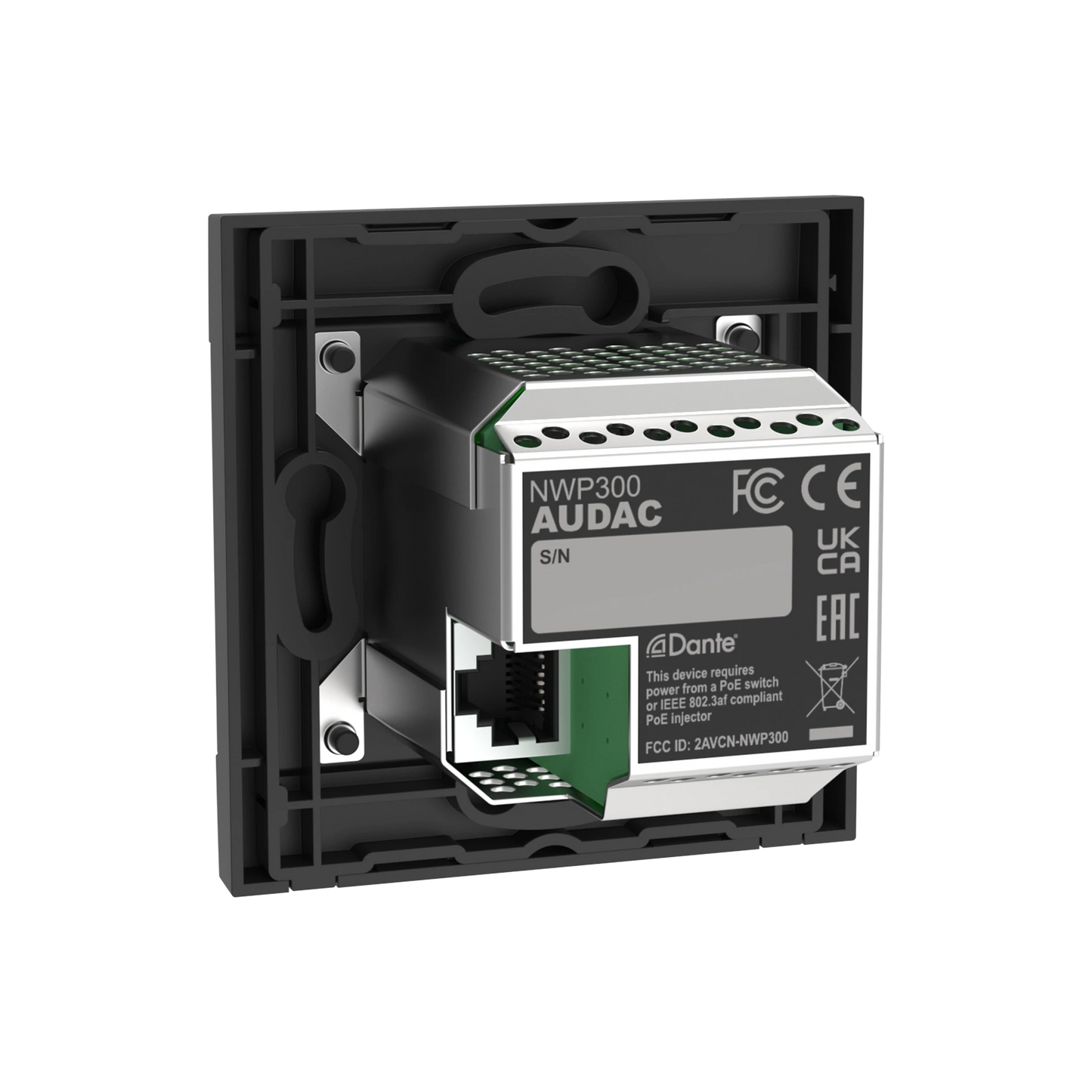 NWP300/B Network input panel - BT + 3.5 mm jack (4 CH), Black