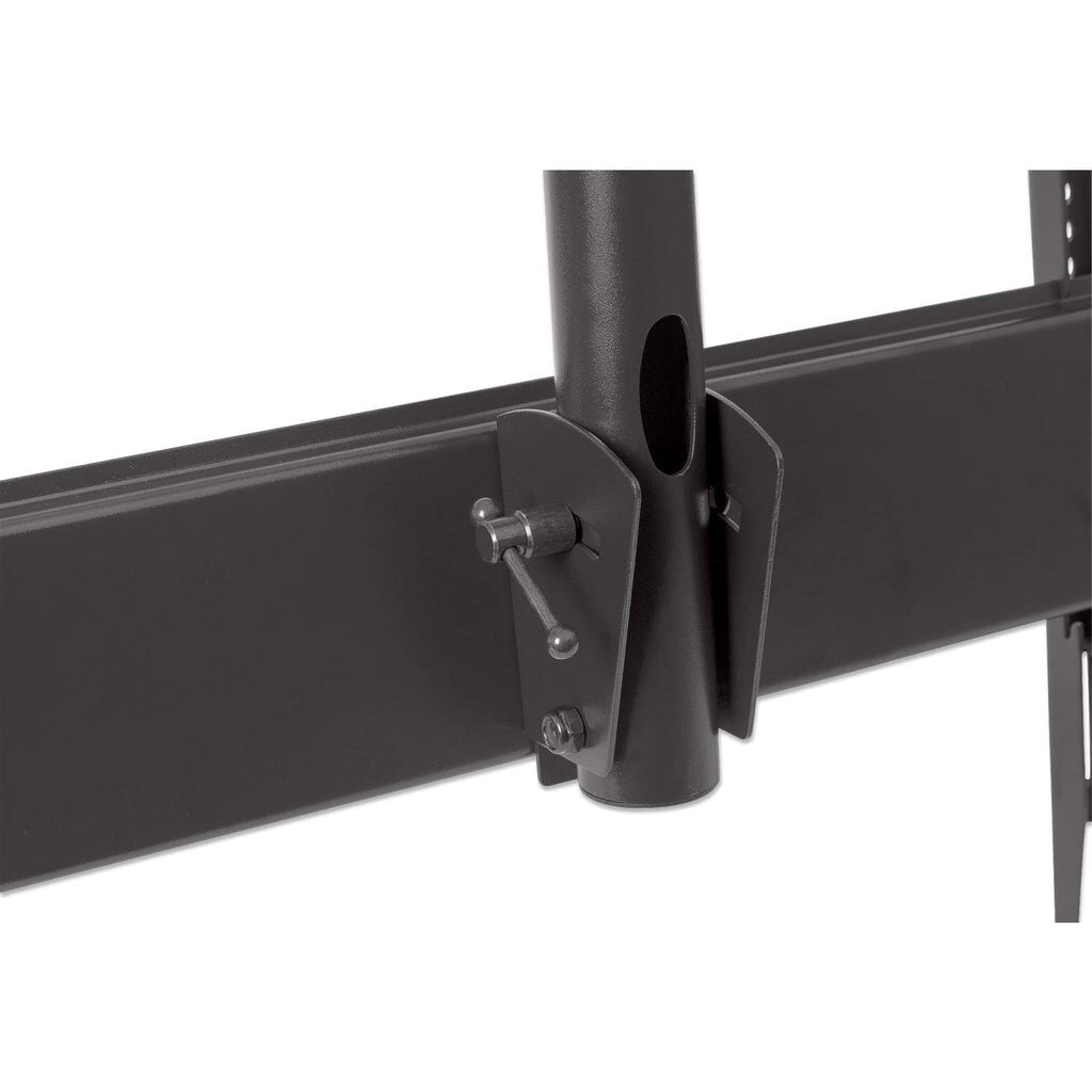 Manhattan TV & Monitor Mount, Ceiling, 1 screen, Screen Sizes: 37-75", Height: 105-156 cm, Black, VESA 200x200 to 800x400mm, Max 50kg, LFD, Lifetime Warranty
