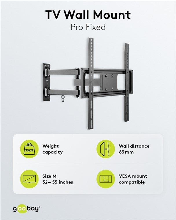 Goobay TV wall mount Basic FULLMOTION (M)