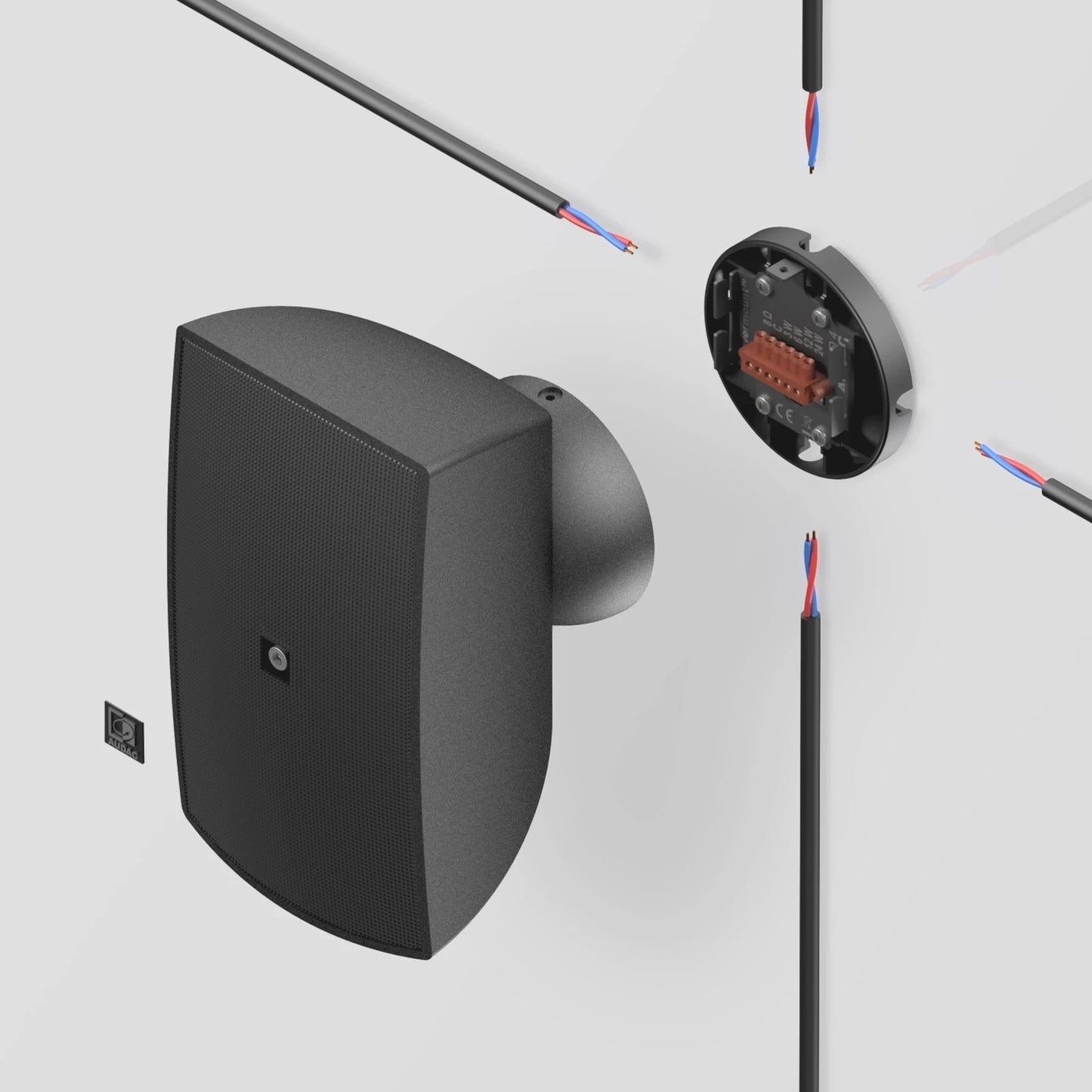 ATEO4D 4" Wall speaker with CleverMount™ 16 Ω, White