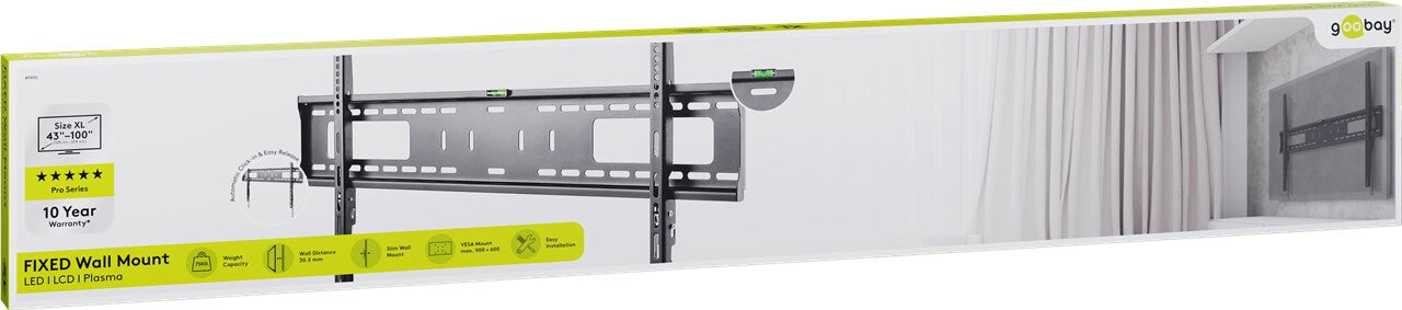 Goobay TV wall mount Pro FIXED (XL)
