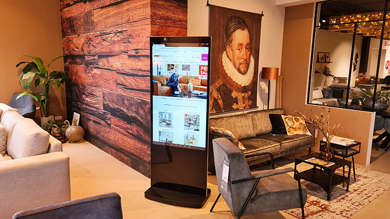 L50HD9B50" Android Freestanding Digital Poster, Black