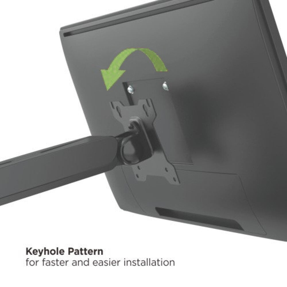 Techly ICA-LCD 35TS monitor mount / stand 81.3 cm (32") Desk Black