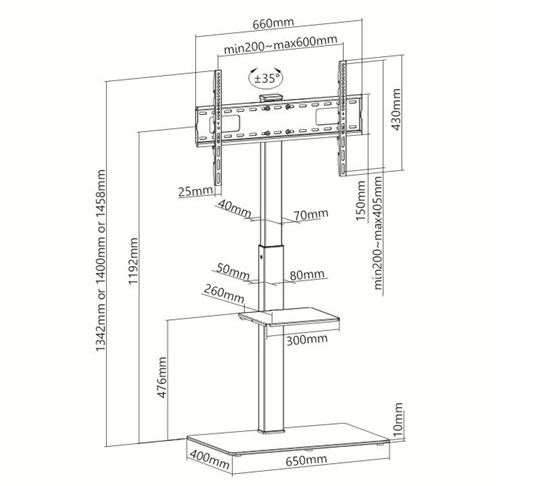 Mainstream HMSF-350 floorstand