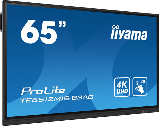 PROLITE TE6512MIS-B3AG 65" Interactive 4K UHD Touchscreen elevating interactive collaboration