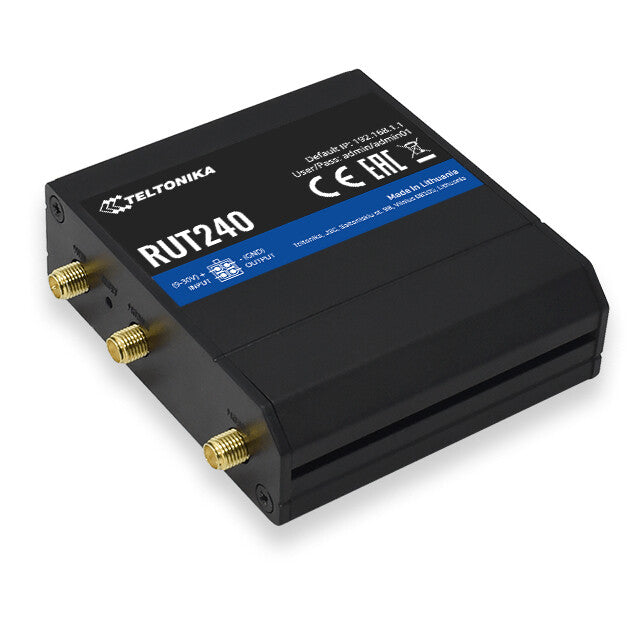 Teltonika RUT240 wireless router Fast Ethernet Single-band (2.4 GHz) 4G Black