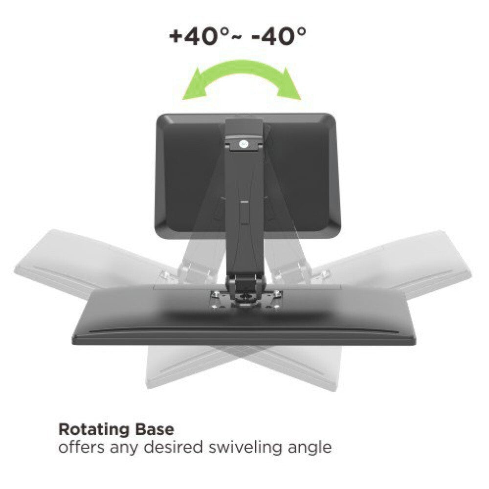Techly ICA-LCD 35TS monitor mount / stand 81.3 cm (32") Desk Black