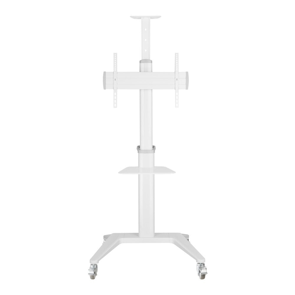 Techly ICA-TR48W multimedia cart/stand White Flat panel