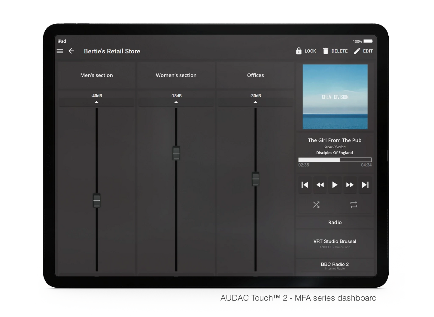 MFA216 All-in-one audio solution - 2 x 80W @ 4 Ohm - 160W @ 70/100V