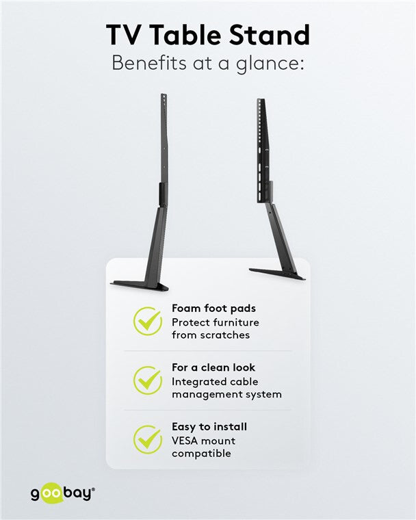Goobay 58525 TV mount/stand 177.8 cm (70") Black