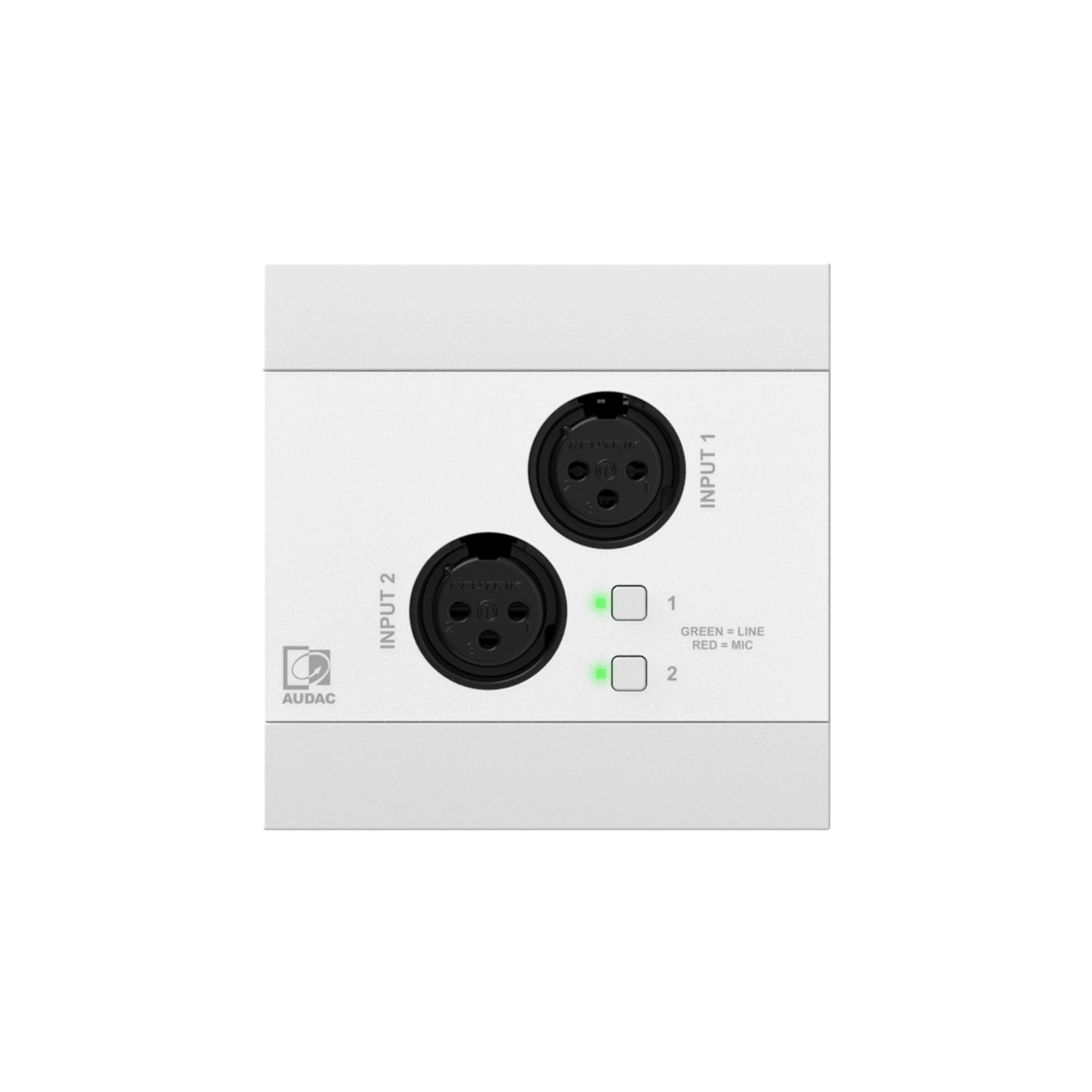 NWP220/W Network input panel - 2 x XLR + BT (4 CH), White