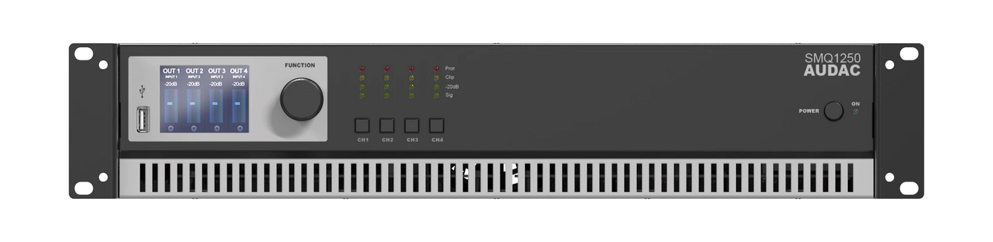 SMQ1250 quad-channel power amplifier 4 x 1250W