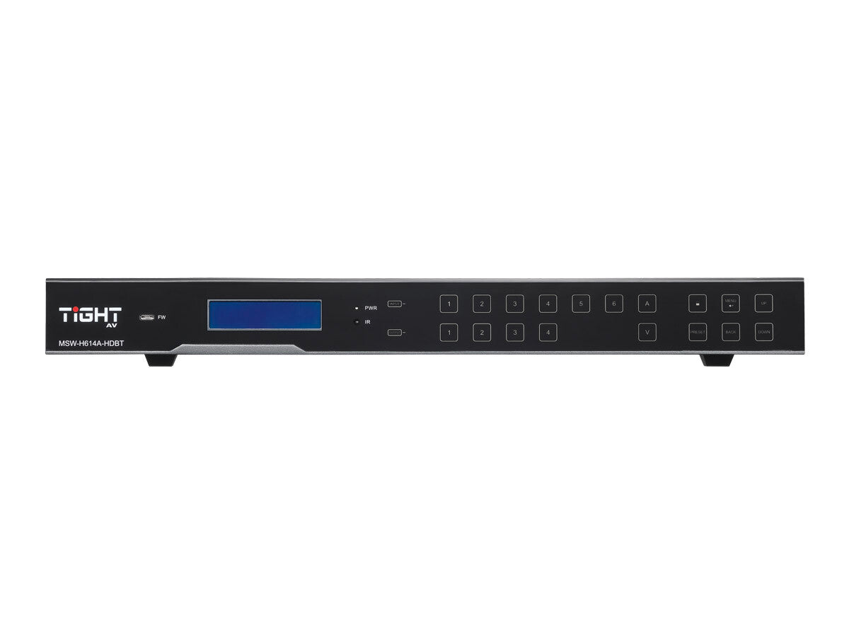 6X4+2 MATRIX SWITCHER WITH HDBT