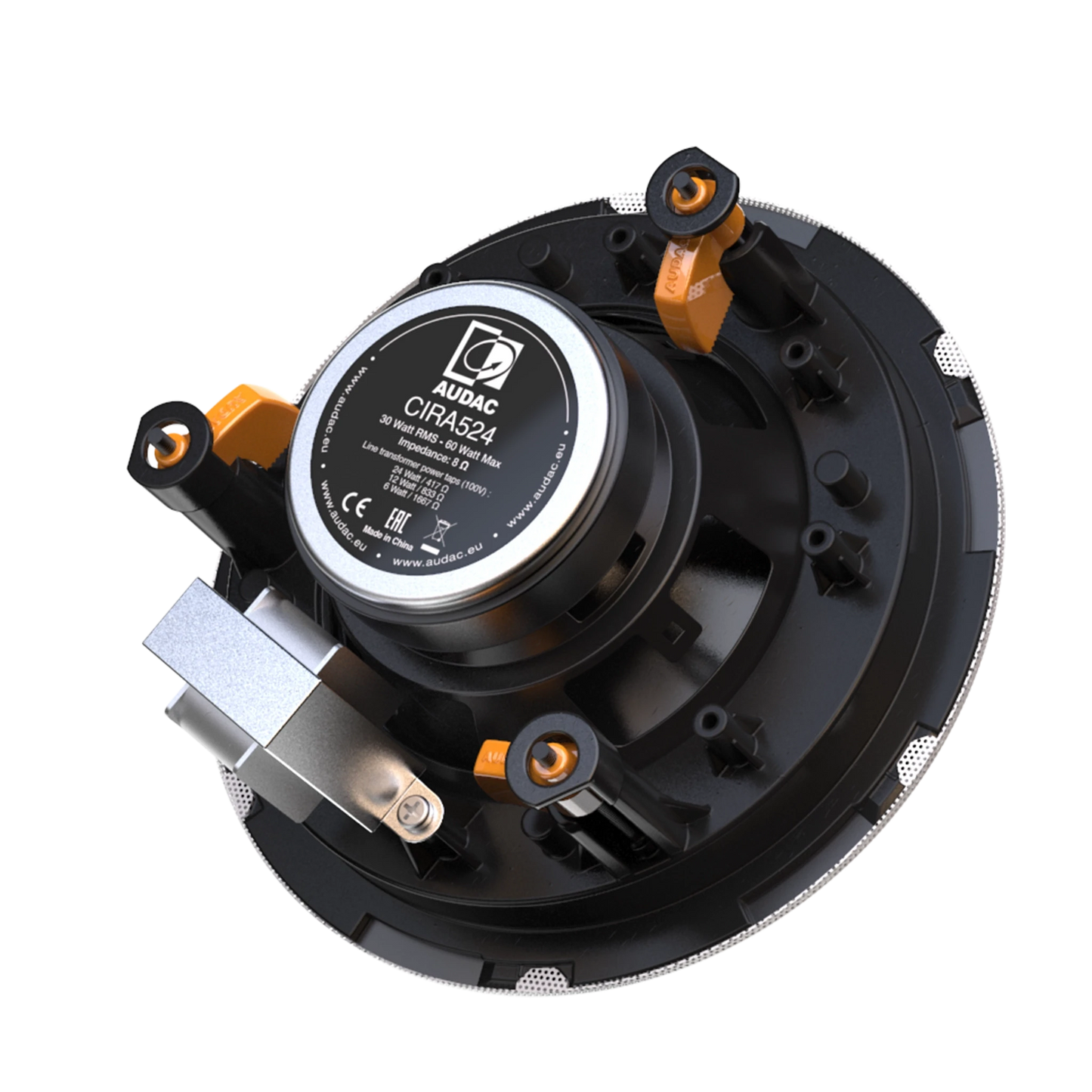 CIRA530D 2-way 5 1/4" ceiling speaker with QuickFit™ and TwistFix™ grill, White version, 16 Ω