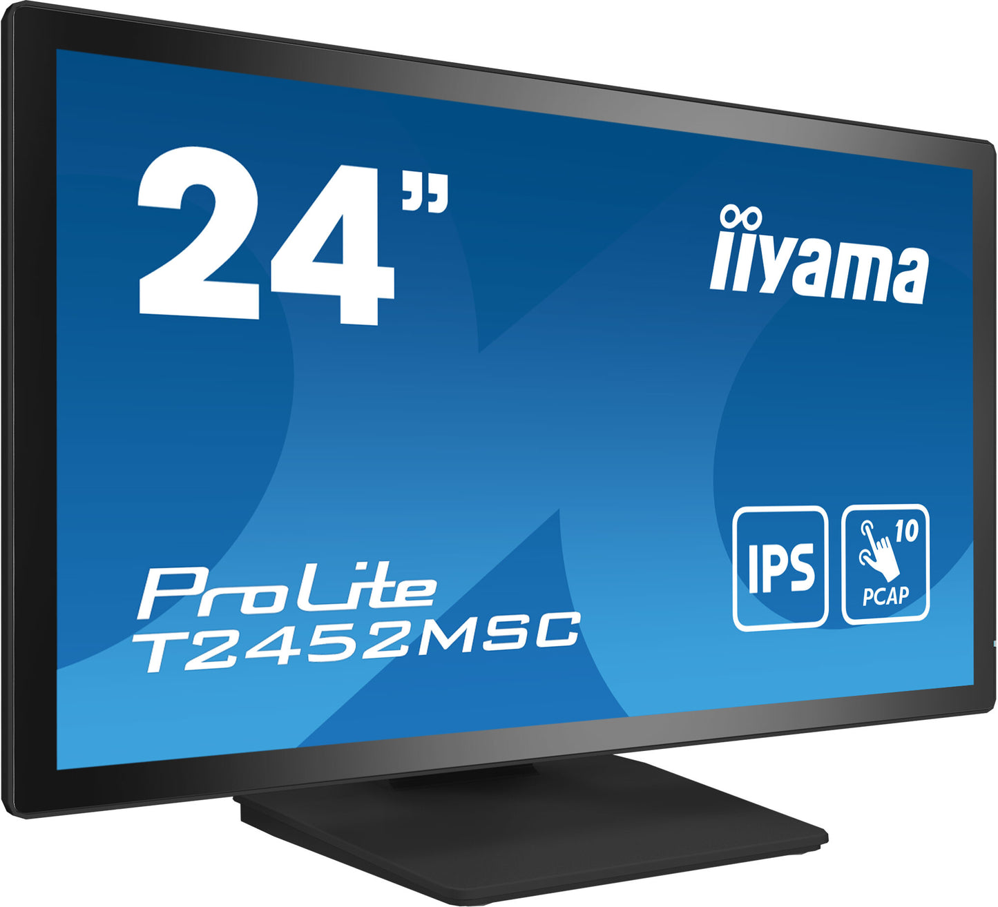 24" IPS Bonded PCAP, 10P Touch with Anti-Finger print coating, 1920x1080, Flat Bezel Free Glass Fron