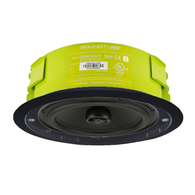 CM82-EZS-II-BK 8" 2-way In Ceiling Speaker in Black with Short Can