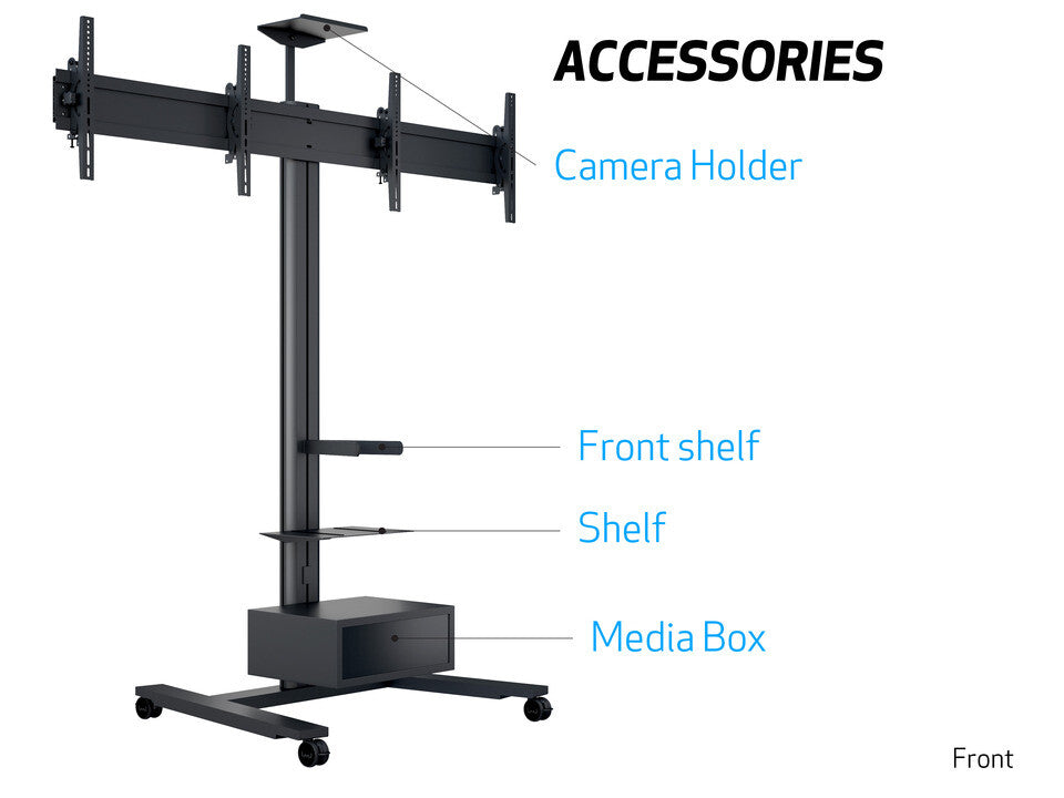 Multibrackets M Public Display Stand 180 HD Dual Black