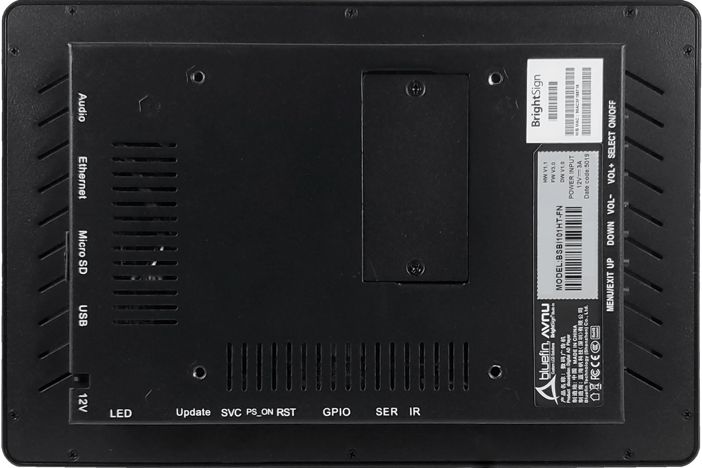 Bluefin 10.1" BrightSign Touch PoE