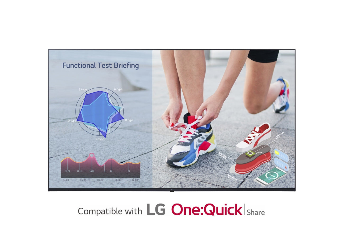 LG 55UL3J-M Digital signage display 139.7 cm (55') IPS 400 cd/m² 4K Ultra HD Blue Built-in processor Web OS 16/7