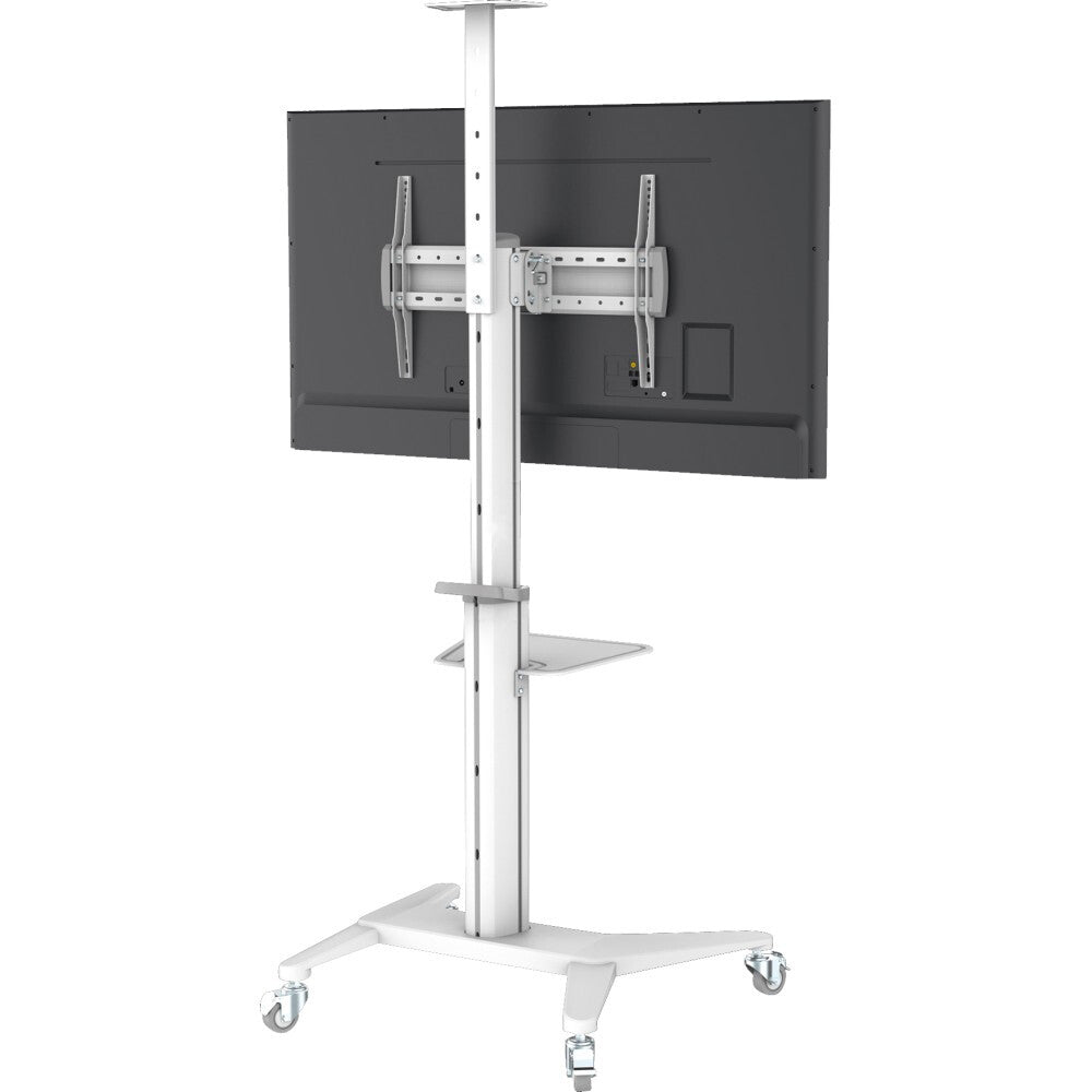 Techly ICA-TR48W multimedia cart/stand White Flat panel