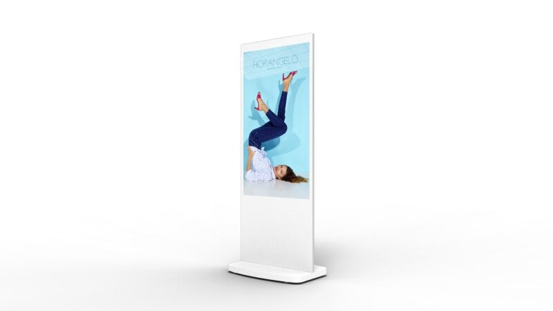L50HD9W 50" Android Freestanding Digital Poster, White