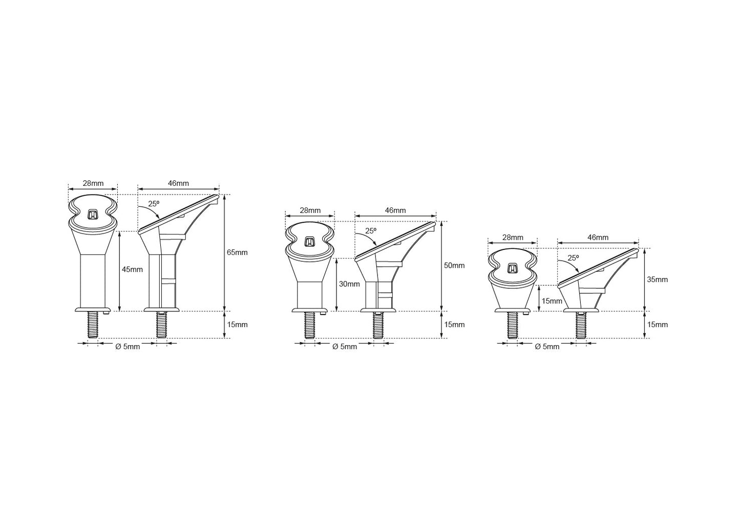 Nexmosphere X-Snapper stand, low 45´ (package 10pcs)