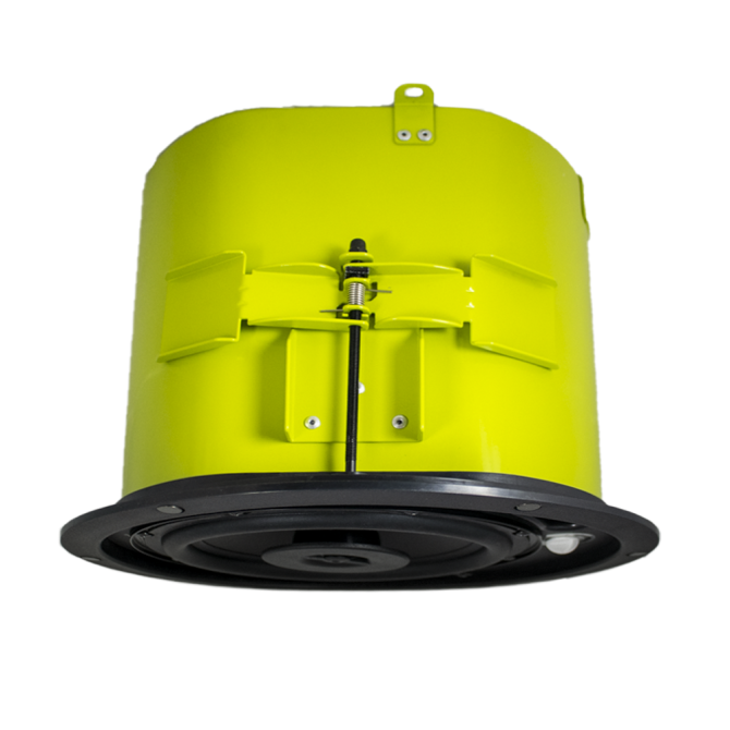 CM82-BGM-II-WH 8" In-Ceiling Background Music Speaker with White Seamless Magnetic Grille.