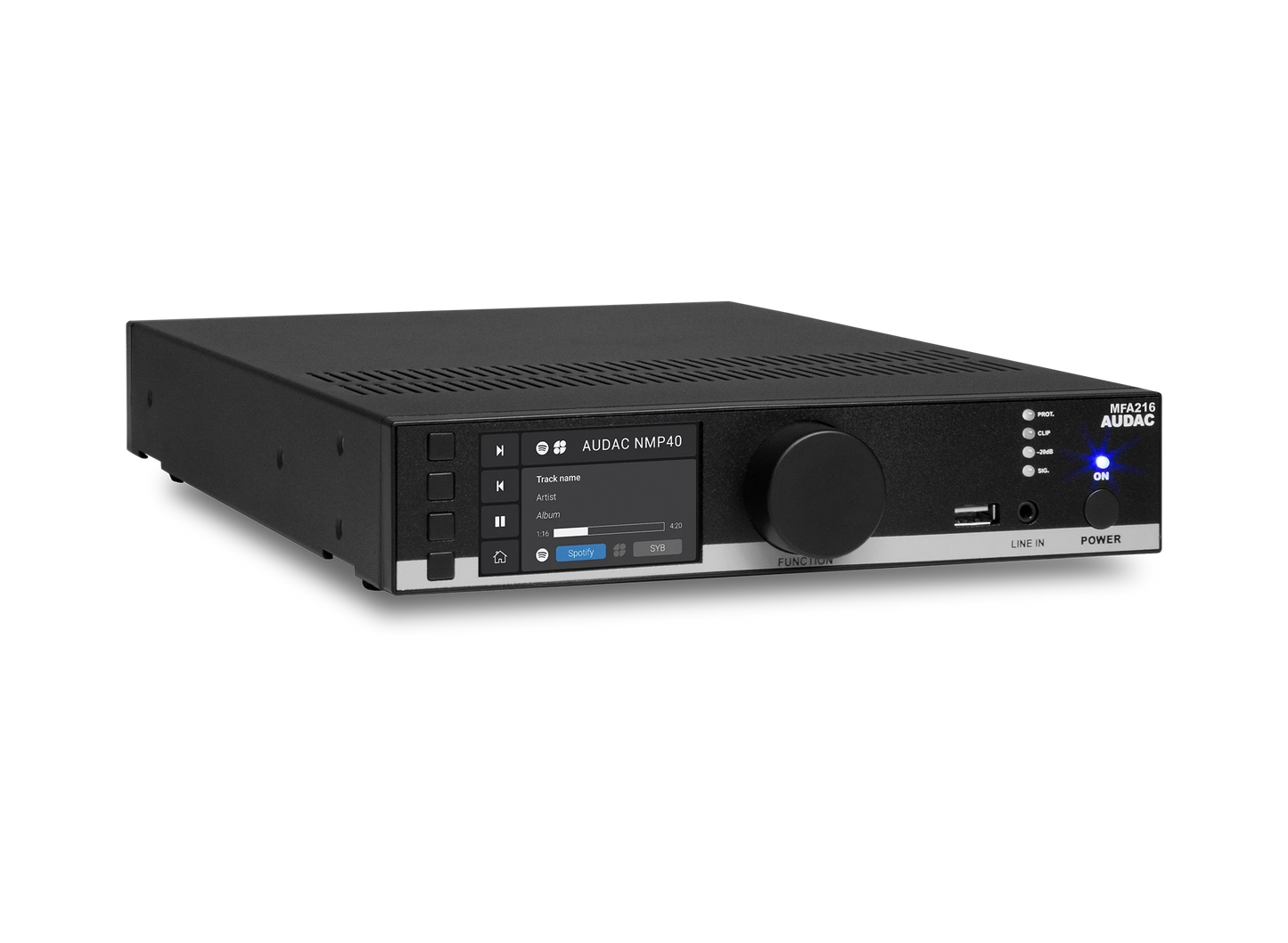 MFA216 All-in-one audio solution - 2 x 80W @ 4 Ohm - 160W @ 70/100V