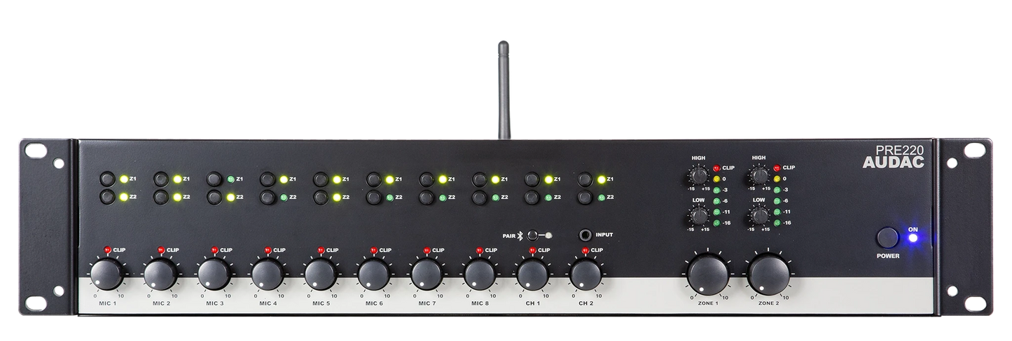 PRE220 Two zone - 10 Channel stereo pre-amplifier