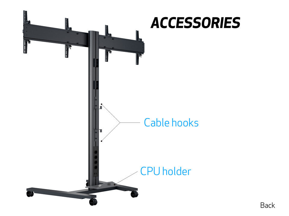 Multibrackets M Public Display Stand 180 HD Dual Black